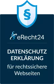 eRecht24 Vertrauenssiegel für rechtssichere Websites eRecht24 Vertrauenssiegel für rechtssichere Websites